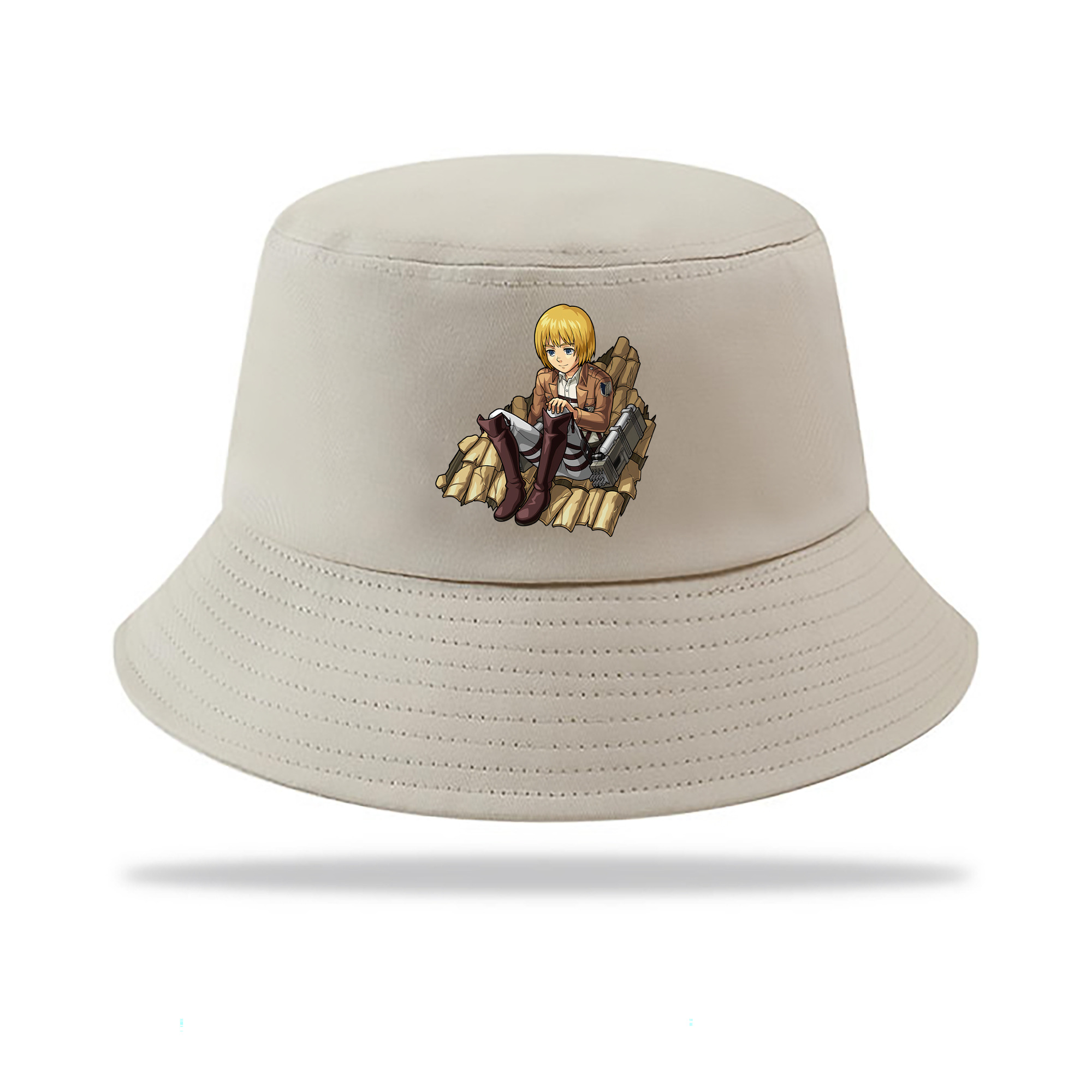 （画像用） 進撃の巨人 アルミン·アルレルト Attack on Titan Armin Arlert アウトドア日除けバケットハット